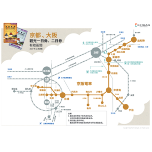 【京阪景點必備】京阪電車京都& 大阪觀光一日券 / 二日券 (大阪京都取票)