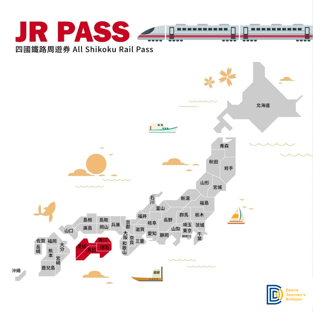 JR PASS 四國鐵路周遊券