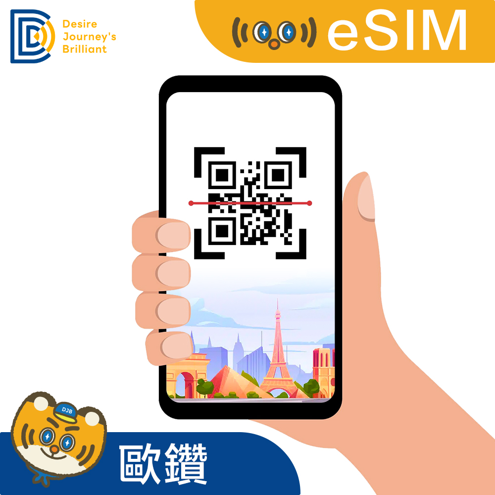 【歐洲eSIM】eSIM 歐鑽卡（真吃到飽不降速）