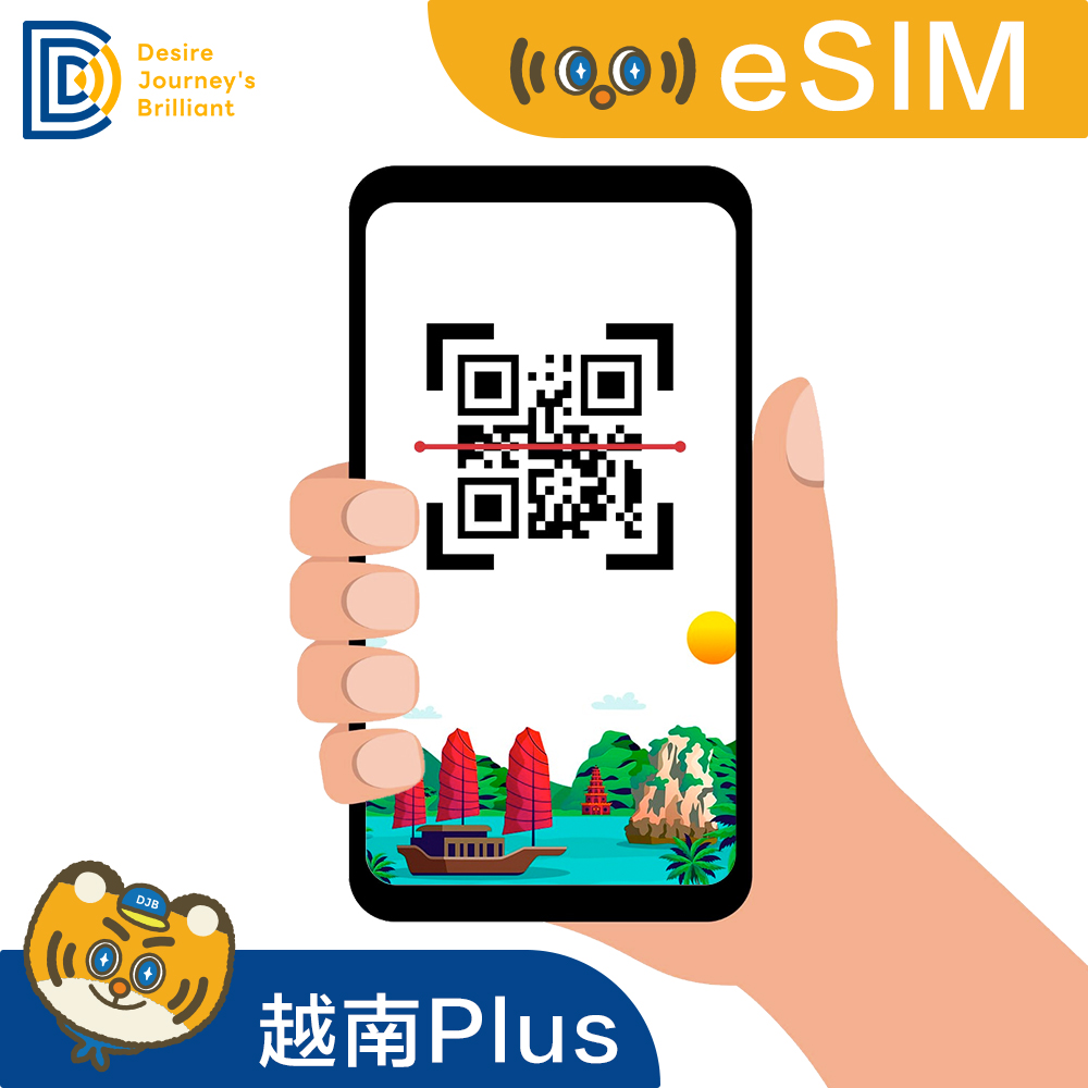 【東南亞eSIM】eSIM 越南卡PLUS (吃到飽不降速)